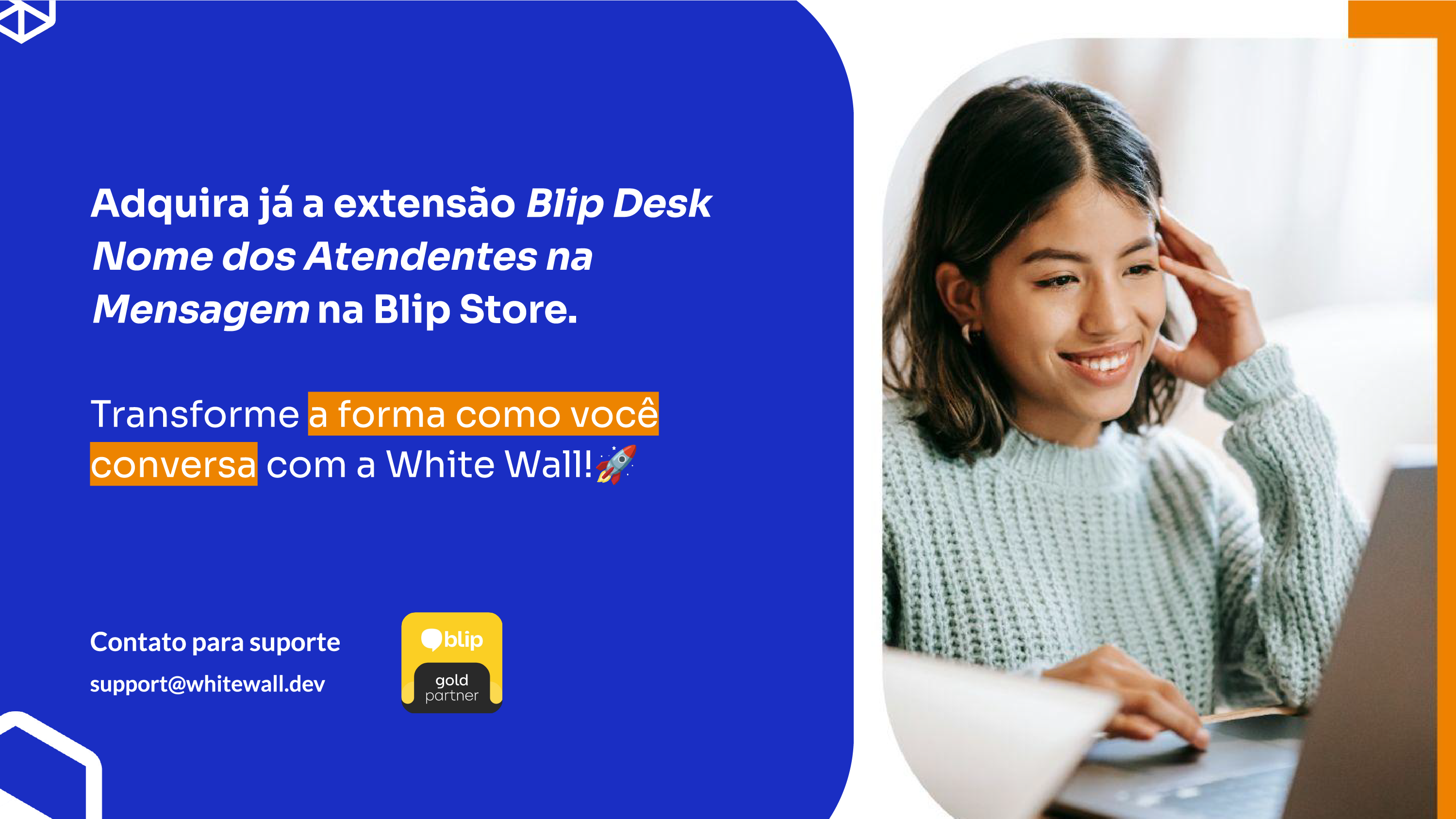 Miniatura de Blip Desk: Nome do atendente na mensagem 4